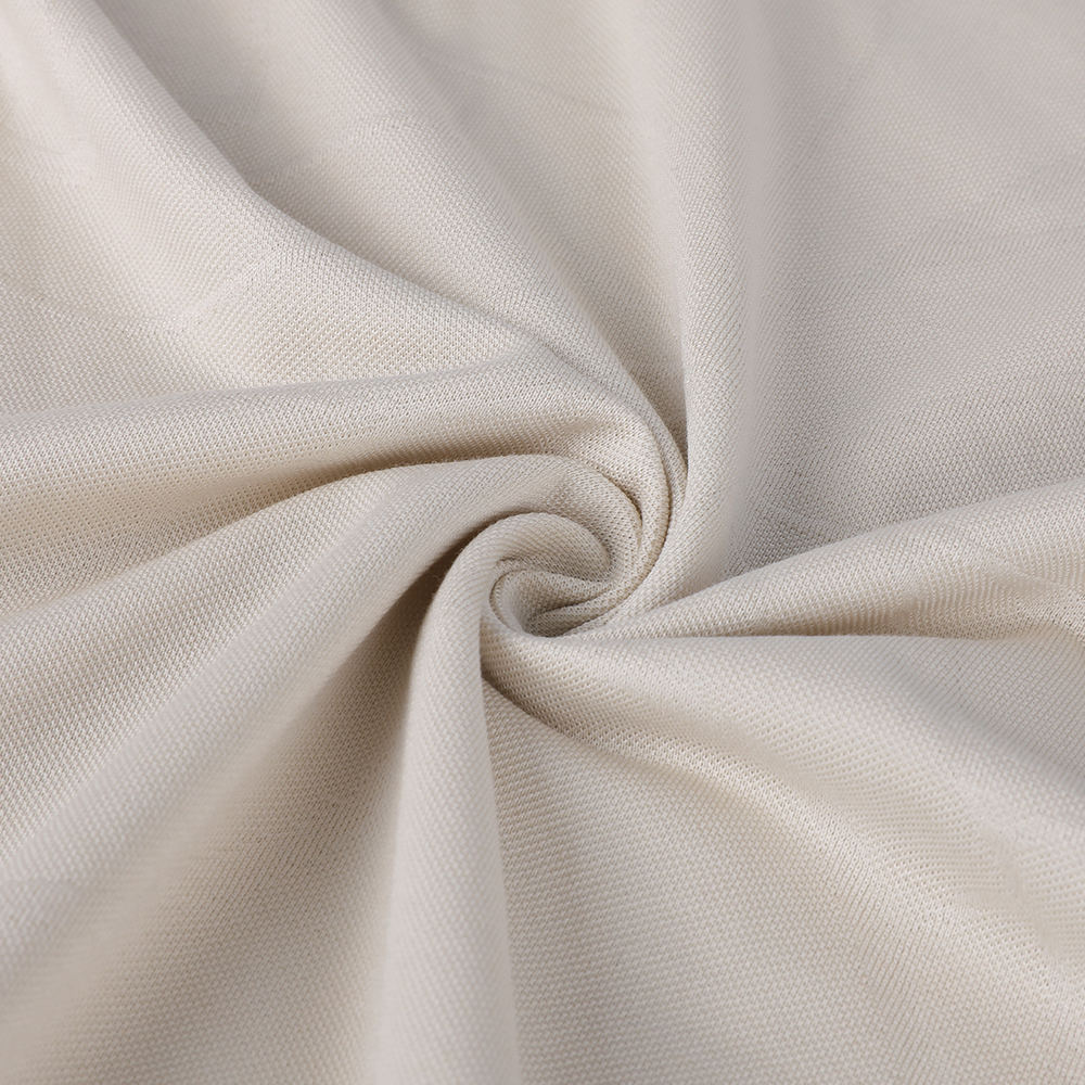 Single Jacquard Easy-Care Eco-Frientlyluxury Glossy 10/90 Maulbeer-Seiden-Meerinsel-Baumwollstoff
