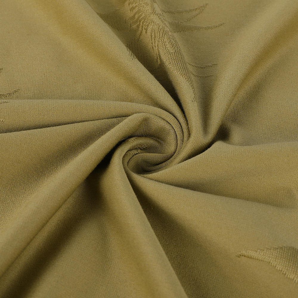 Easy-Care-Single Jacquard Loop Transfer bequem 10/90 Maulbeer-Seidenbaumwäsche Stoff