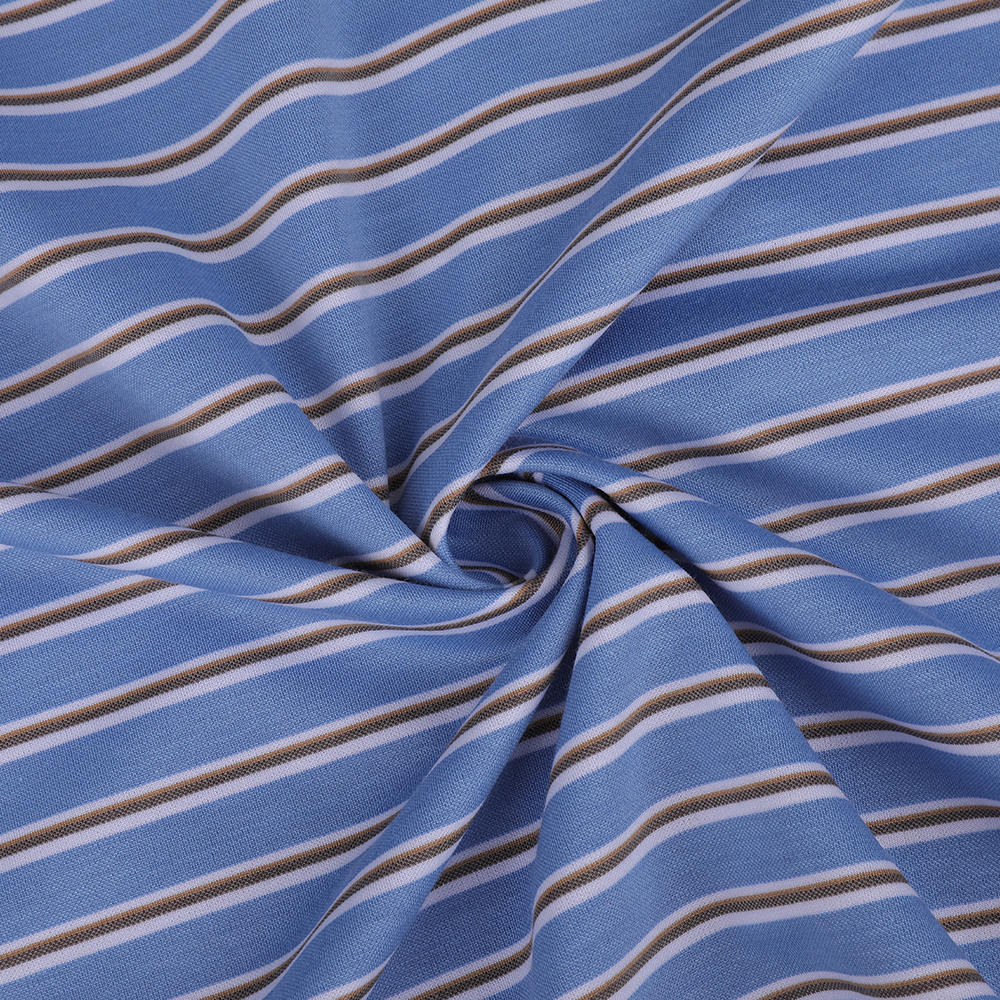 Sesam-Punkt-Knusprigkeits-Strip-Jacquard-Hemdstoff Stoff